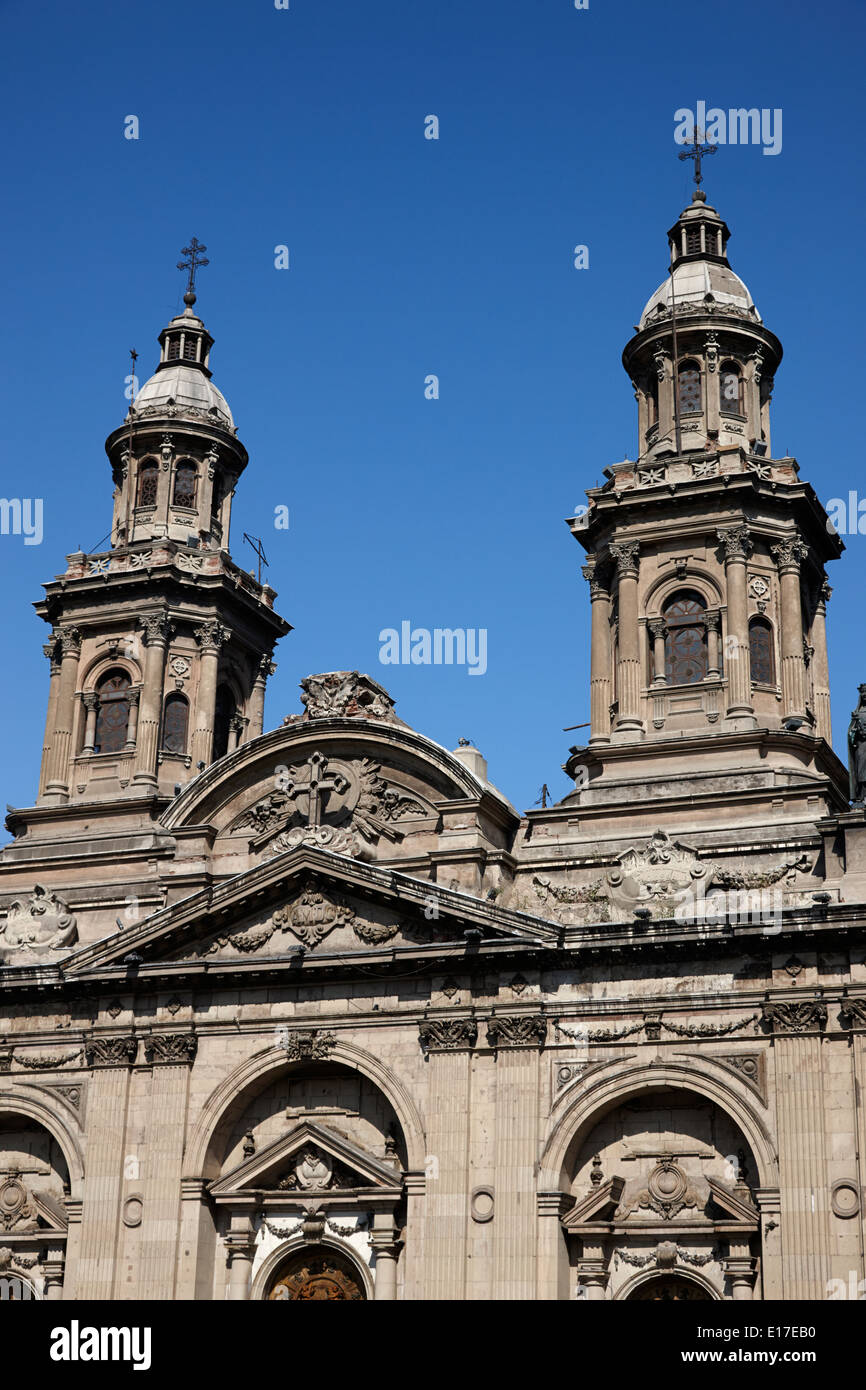 Santiago Metropolitan Cathedral Chile Stock Photo