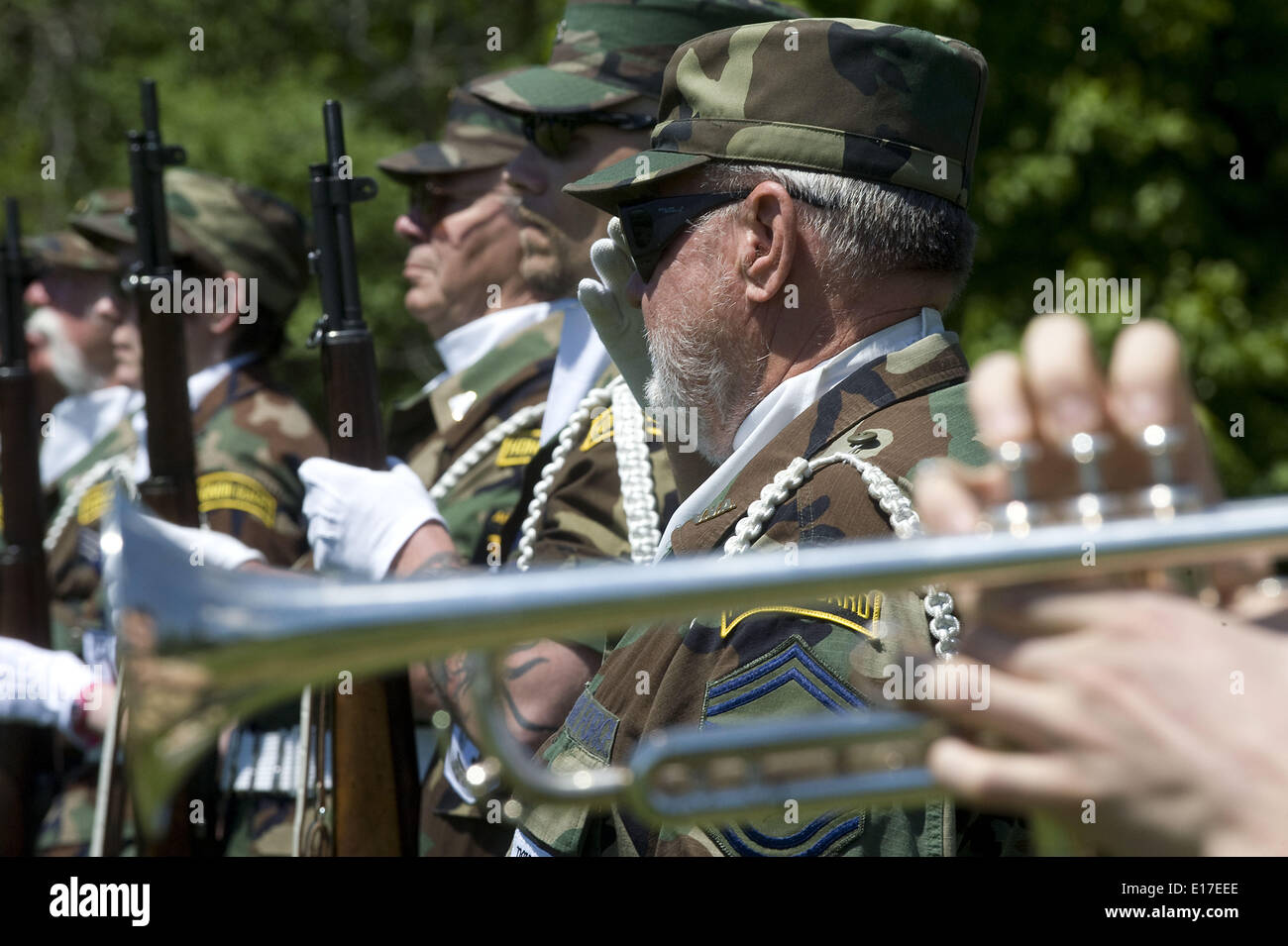 Ann Arbor, MI, USA. 25th May, 2014. The Veterans Honor Guard of