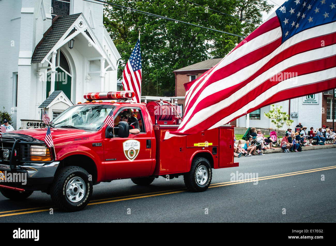 Mount Joy, Pennsylvania, USA. 24th May, 2014. Small town Memorial Day