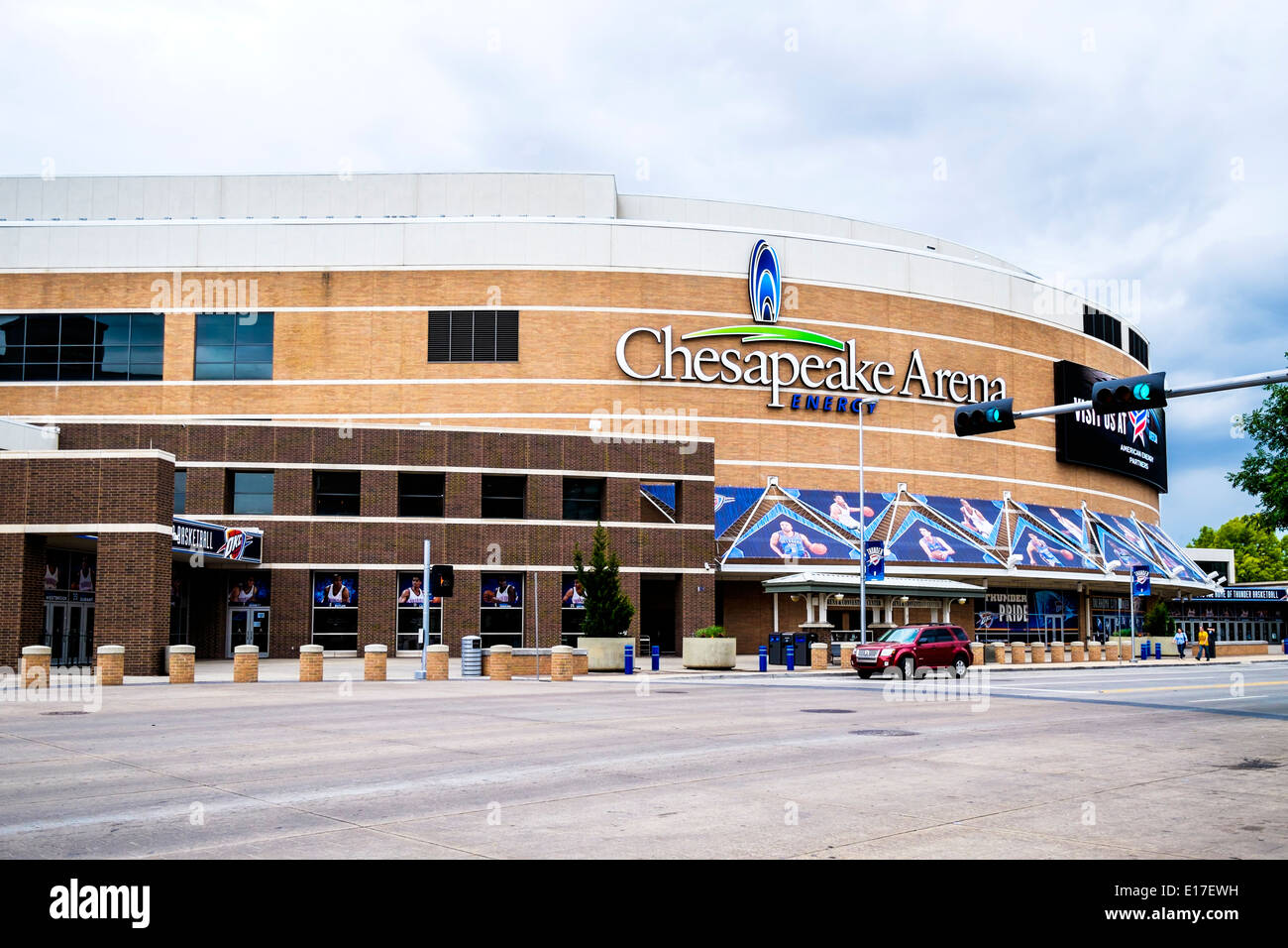 Chesapeake Energy Arena prepares for Thunder's return home.  Chesapeake  energy arena, Indoor arena, Oklahoma city thunder