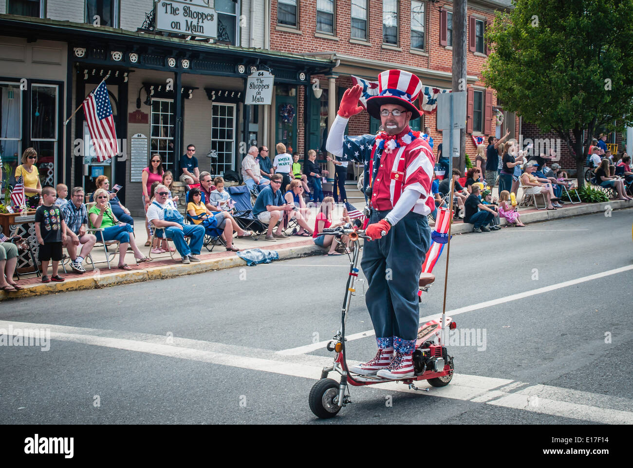 Mount Joy, Pennsylvania, USA.. Small town Memorial Day Parade, honoring