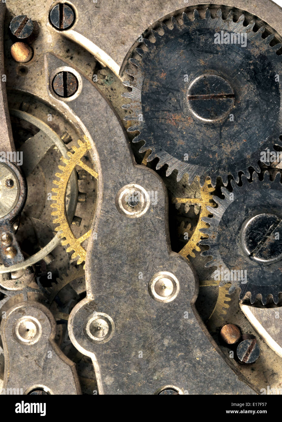 Vintage Rusted Watch Pocket Watch Time Piece Stock Photo