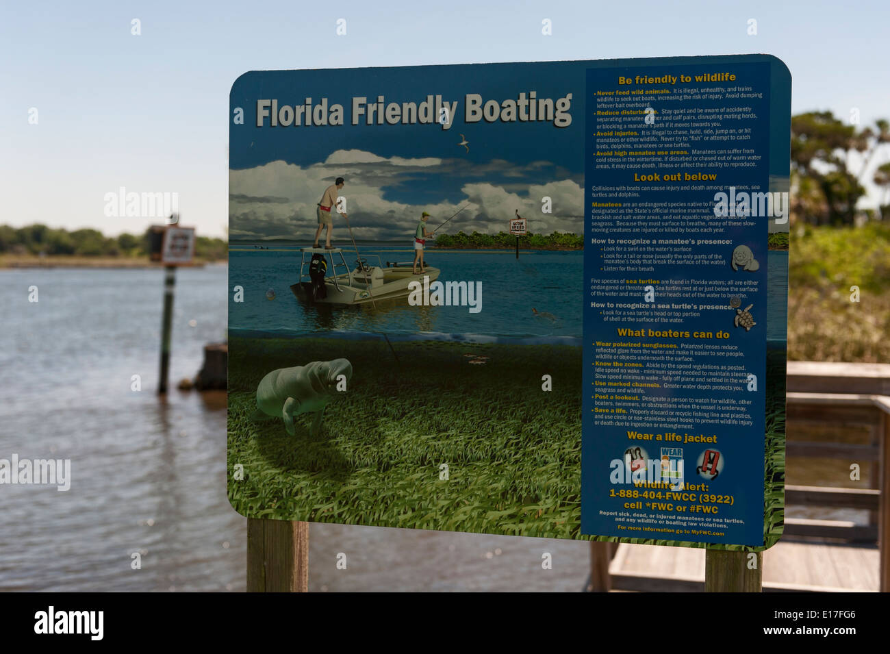 Caution Boaters Watch for Manatee Sign 30x24