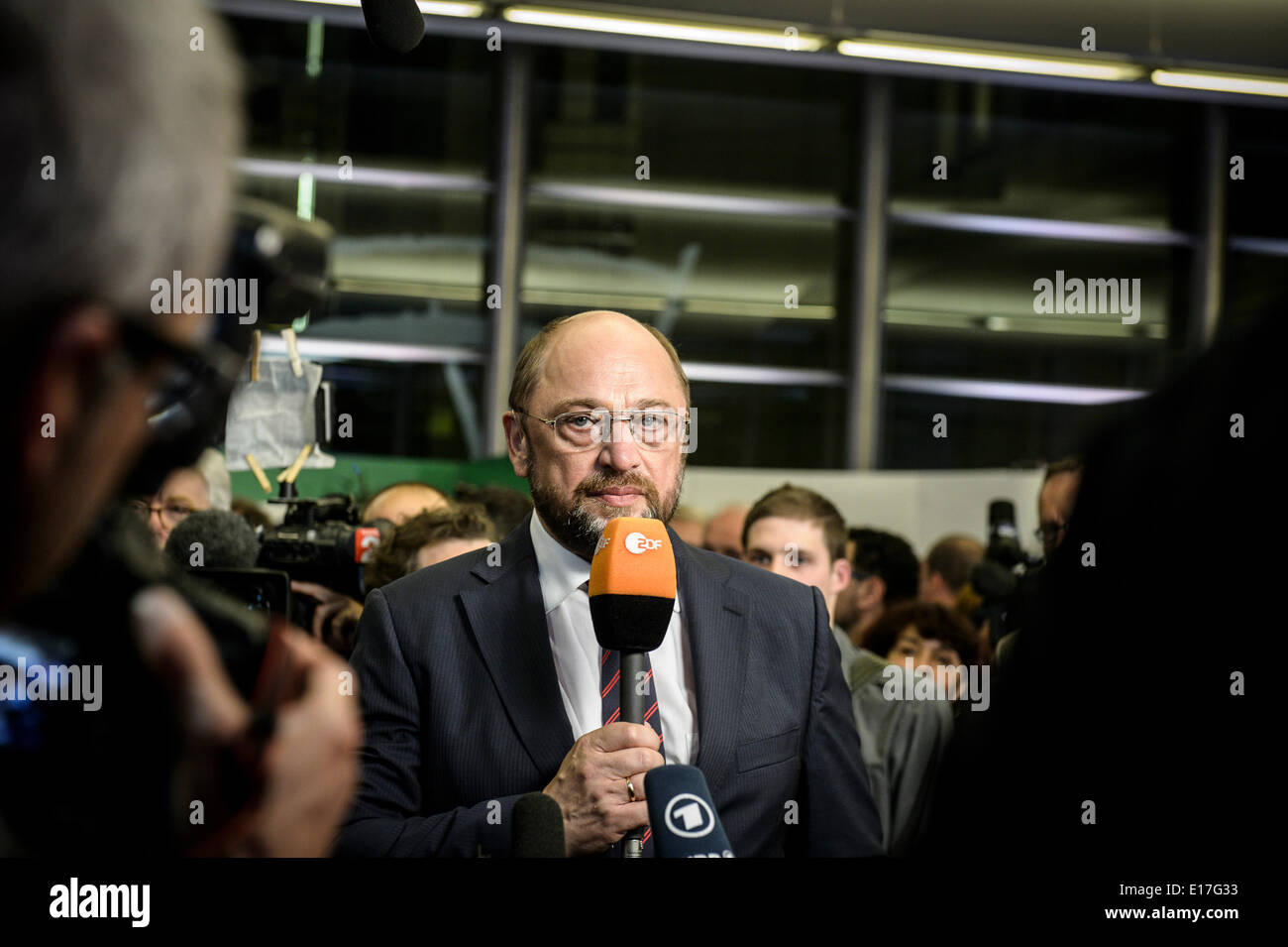 Brussels, Bxl, Belgium. 25th May, 2014. Socialist group candidate ...