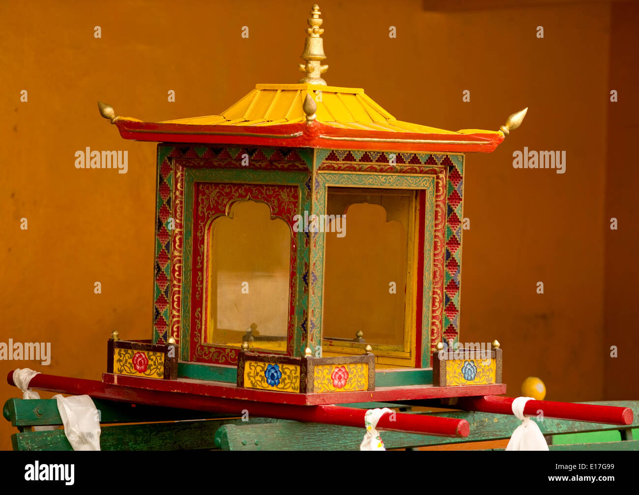 Palanquin for a Losar procession, Buddhist Monastery, Sikkim, India