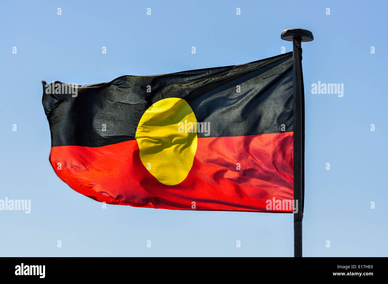 Indigenous Australian flag Stock Photo