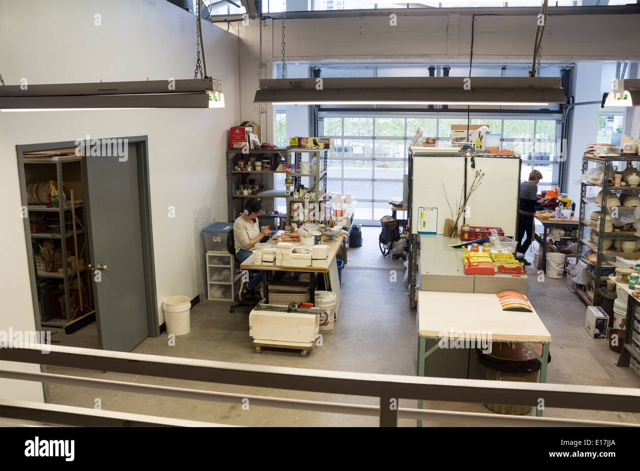 Ceramics studio in the Art and Design Centre in Harbourfront Centre in
