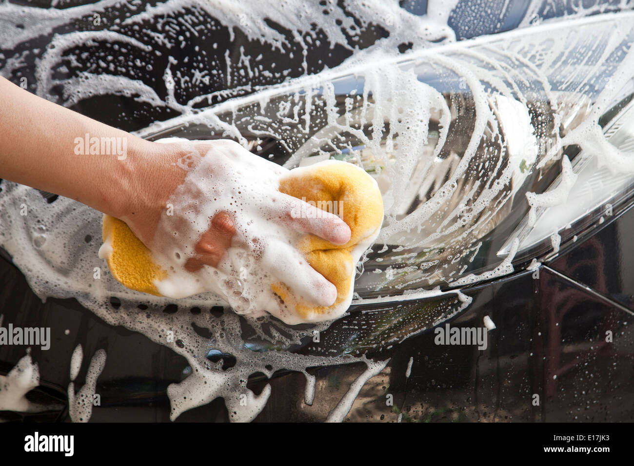 Car washing a soap hires stock photography and images Alamy
