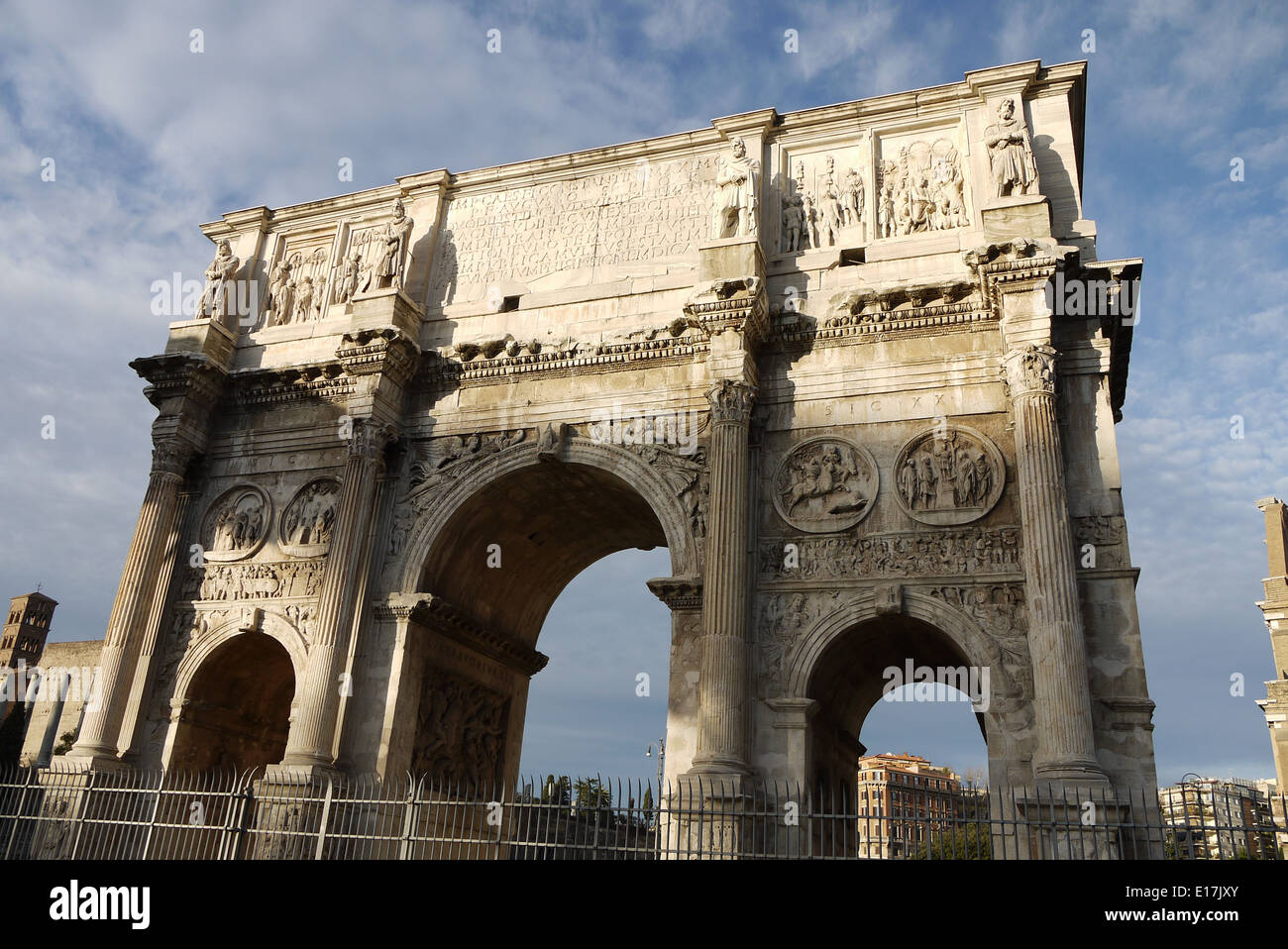 Roman Architecture Historic Rome Europe Stock Photo