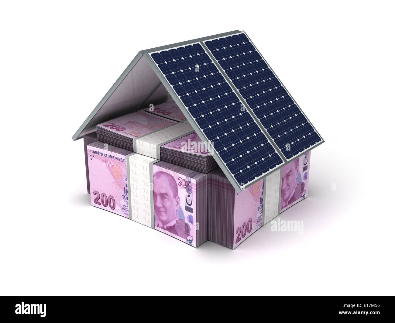 Energy Saving (turkish Lira) Stock Photo