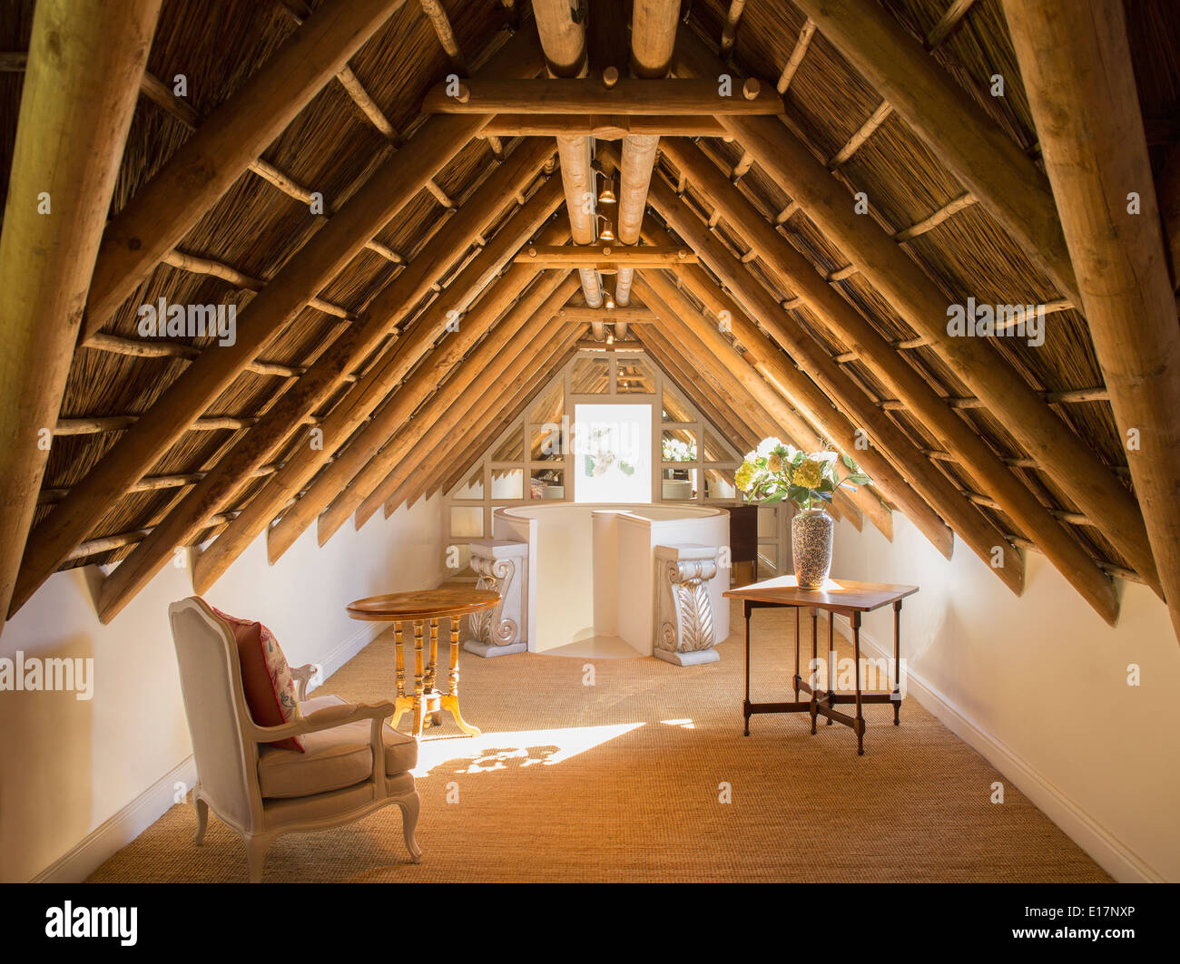 Sunny luxury attic Stock Photo - Alamy