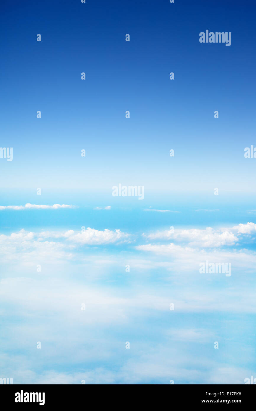 Aerial view cloudy clouds sky blue hi-res stock photography and images ...