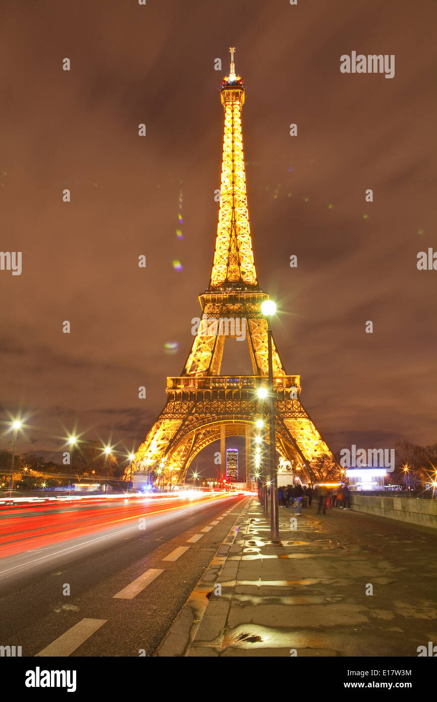 The Eiffel Tower Lit Up At Night It Was Named After The Engineer the-eiffel-tower-lit-up-at-night-it-was-named-after-the-engineer