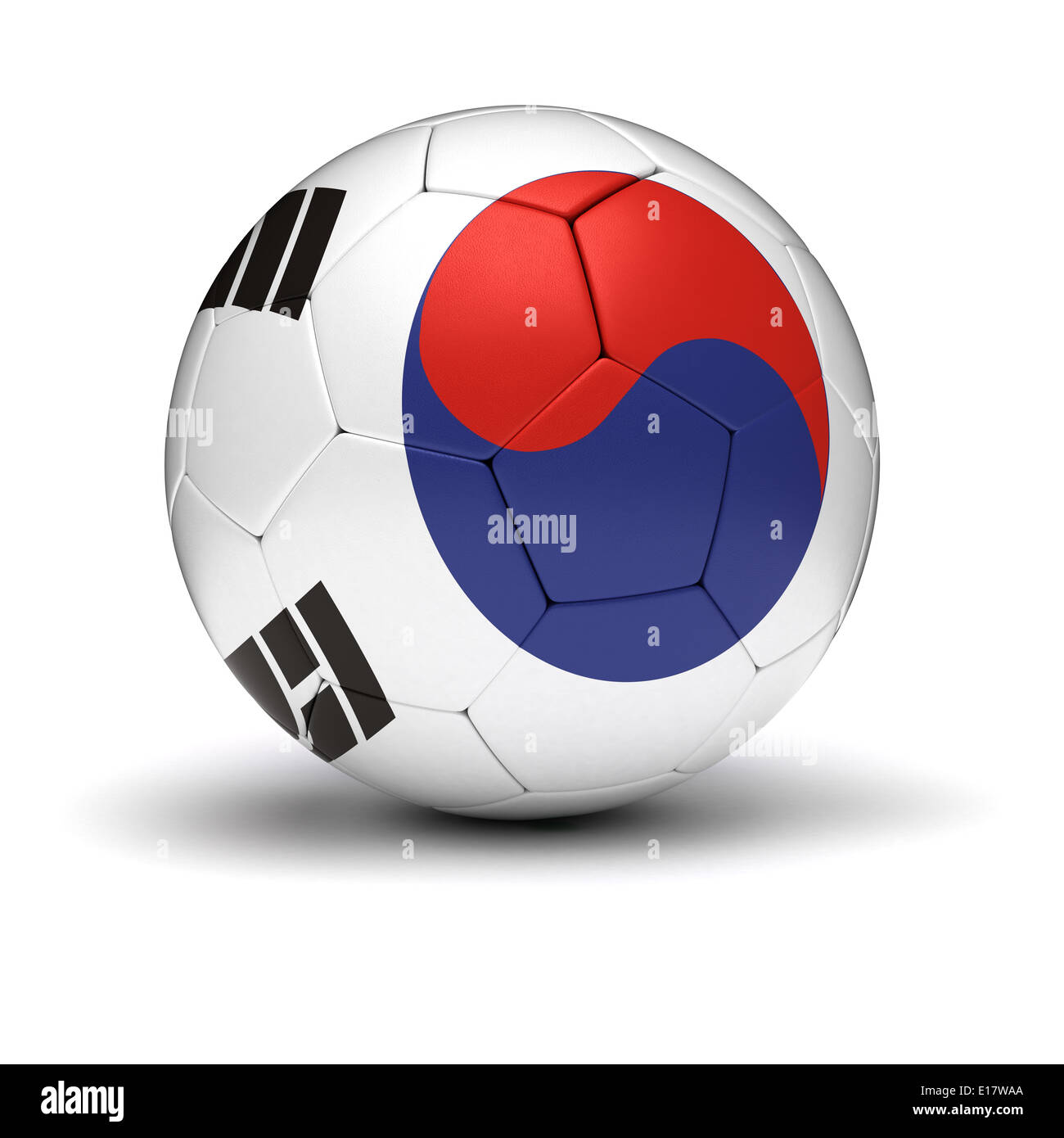 South Korean Football (isolated with clipping path) Stock Photo