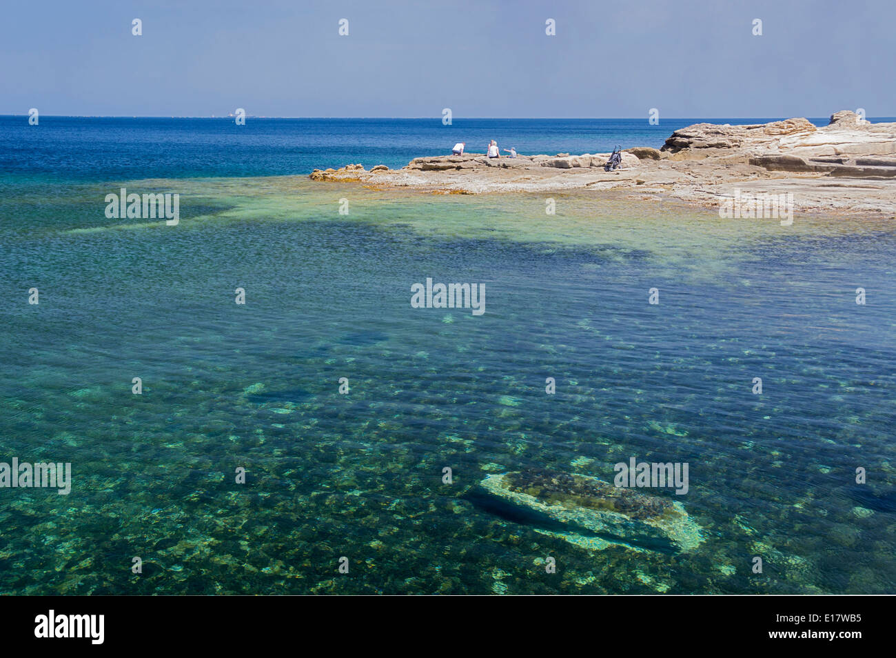 Bugibba, St Paul's bay, sea front, northern Malta, Europe. Stock Photo