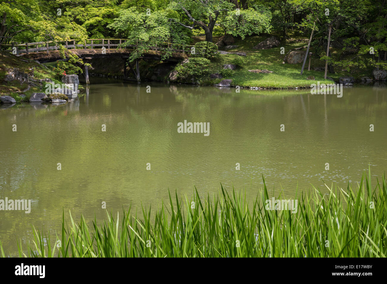 Sento Gosho Garden at Kyoto Imperial Palace. The garden’s design has ...
