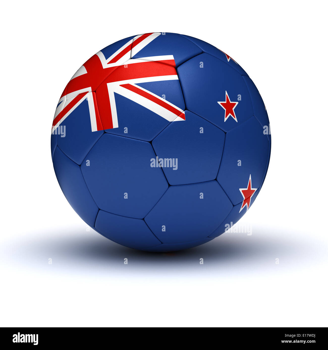 New Zealand Football (isolated with clipping path) Stock Photo