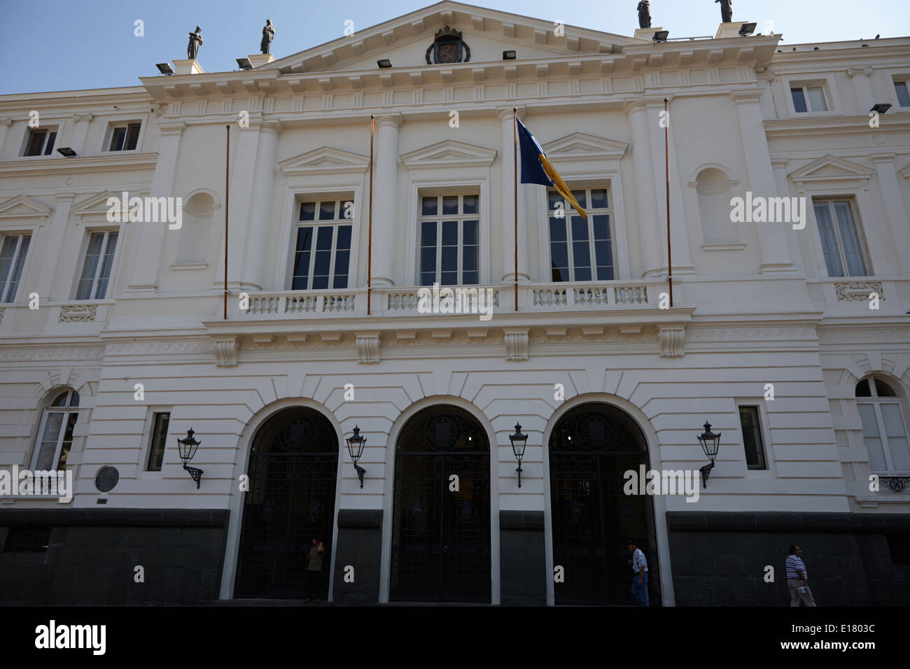 Municipalidad de Santiago city hall building Chile Stock Photo - Alamy