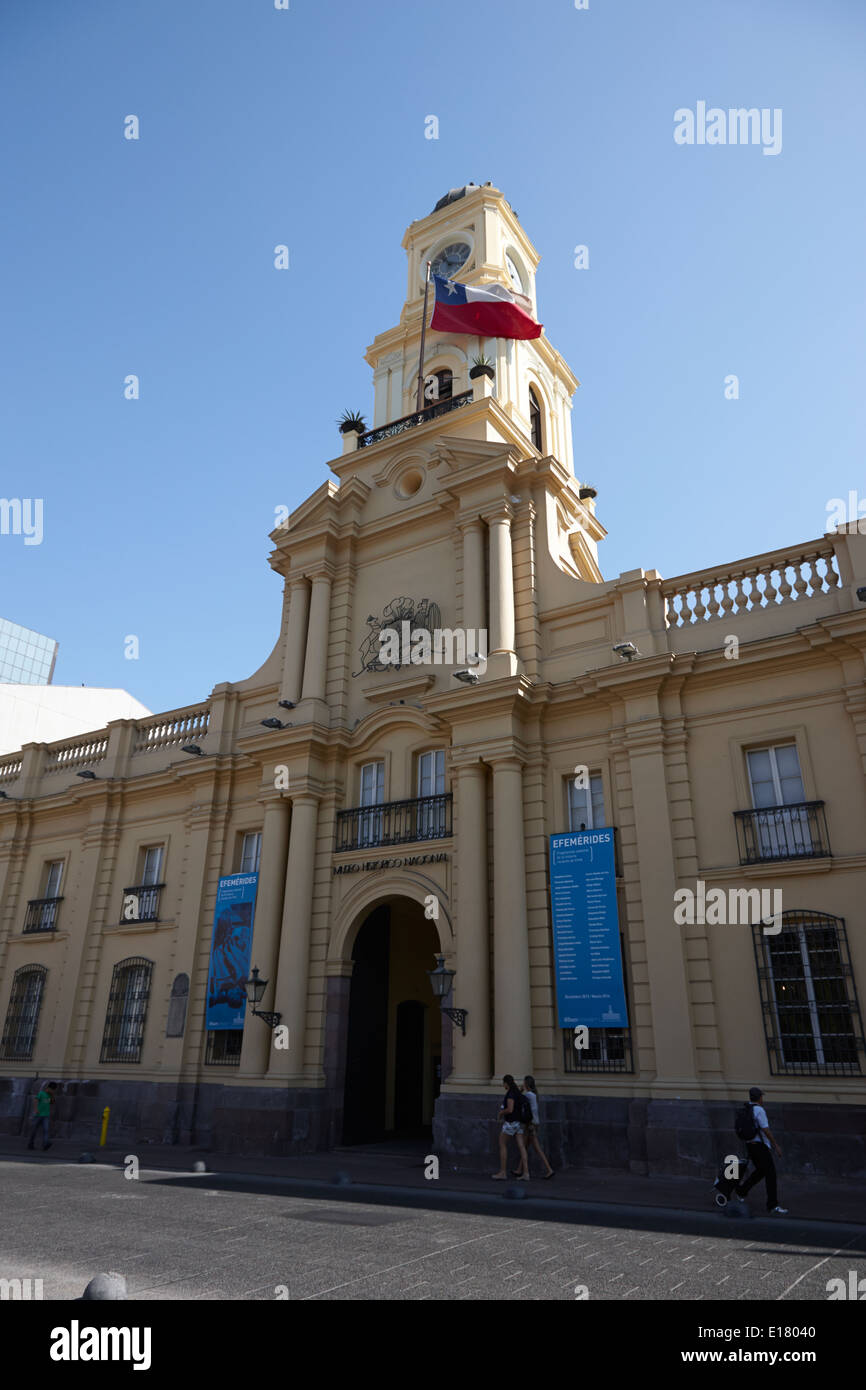 museo historico nacional in the palacio de la real audiencia de Santiago Chile Stock Photo