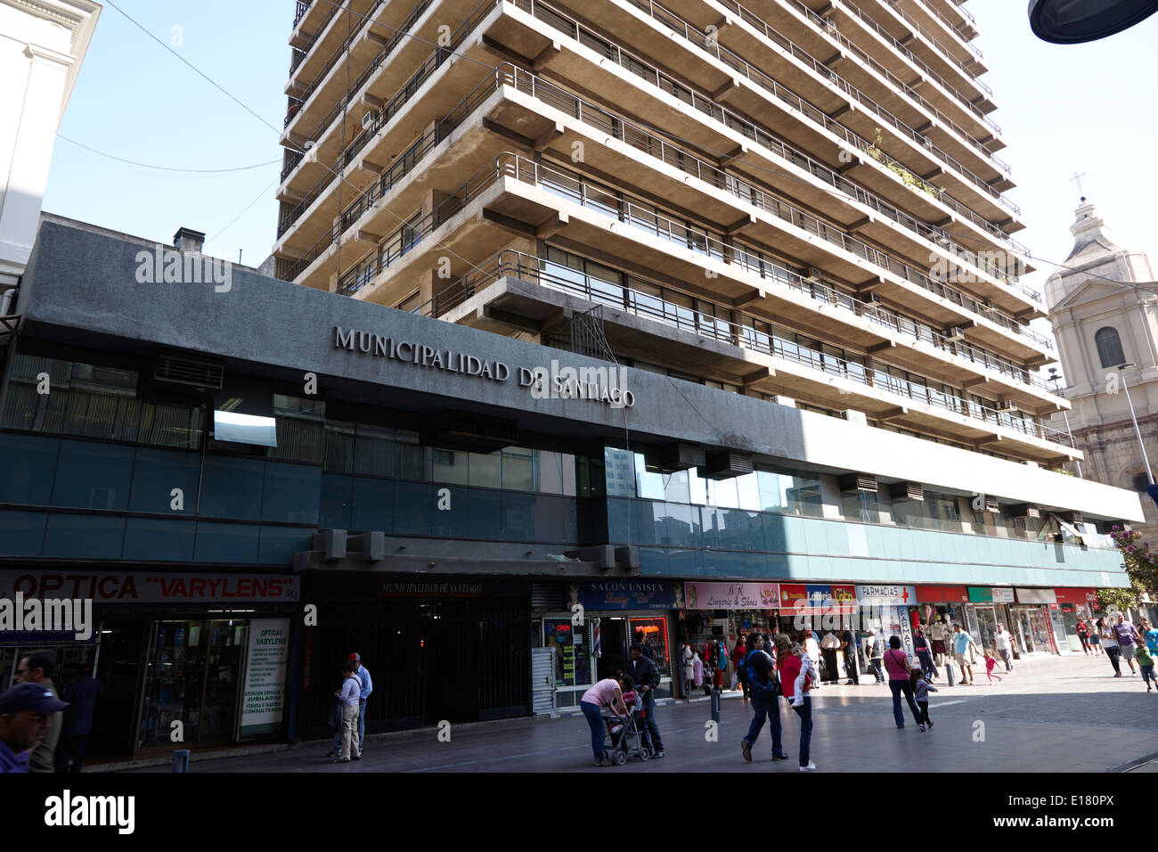 municipalidad de Santiago santiago city council offices Chile Stock