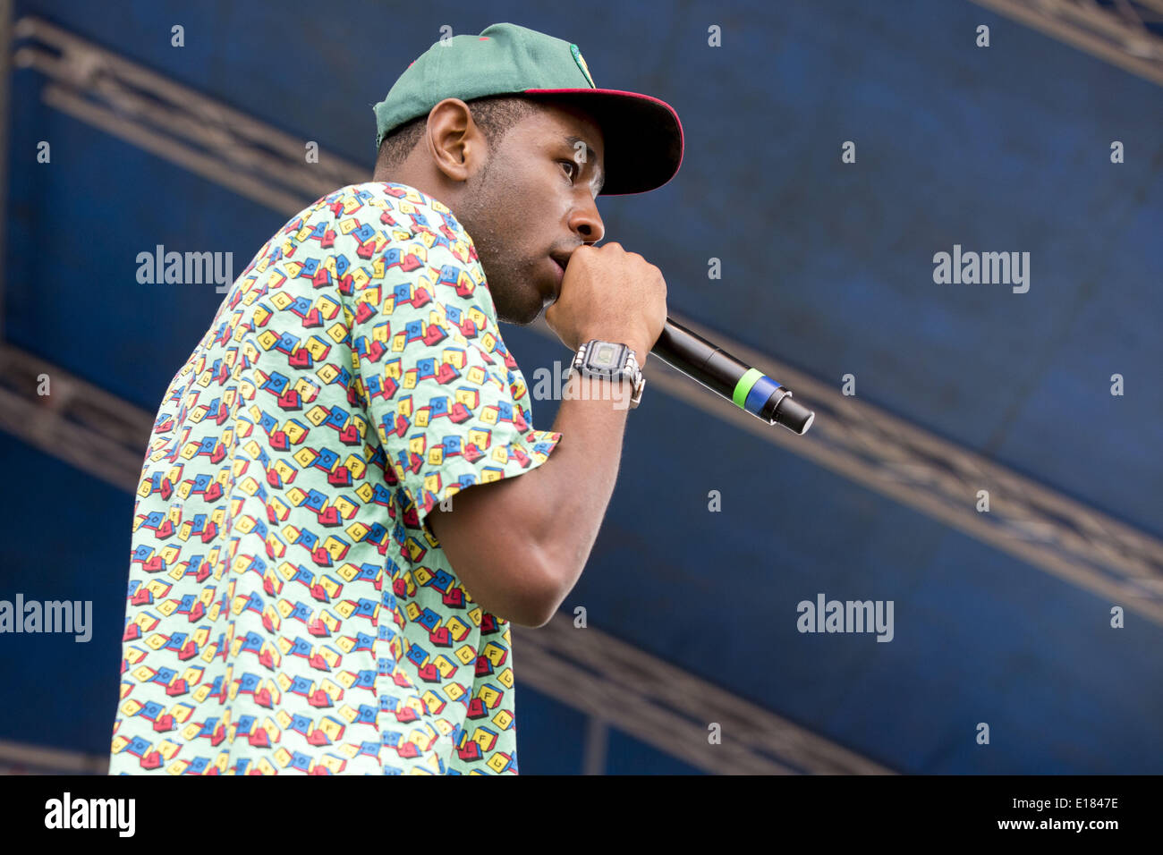 Shakopee, Minnesota, USA. 25th May, 2014. Rapper TYLER, THE CREATOR ...