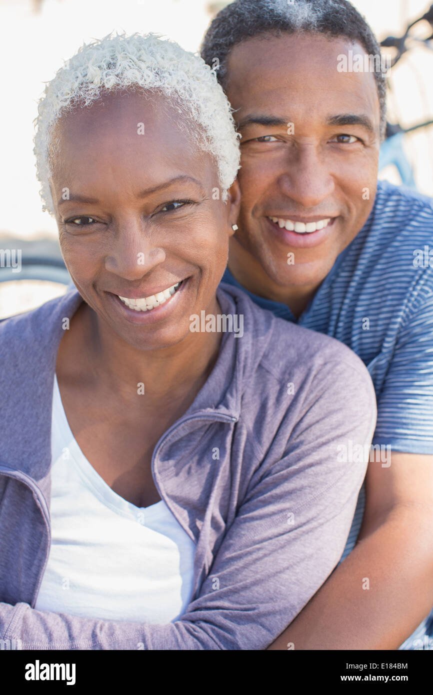 Portrait of smiling senior couple Stock Photo