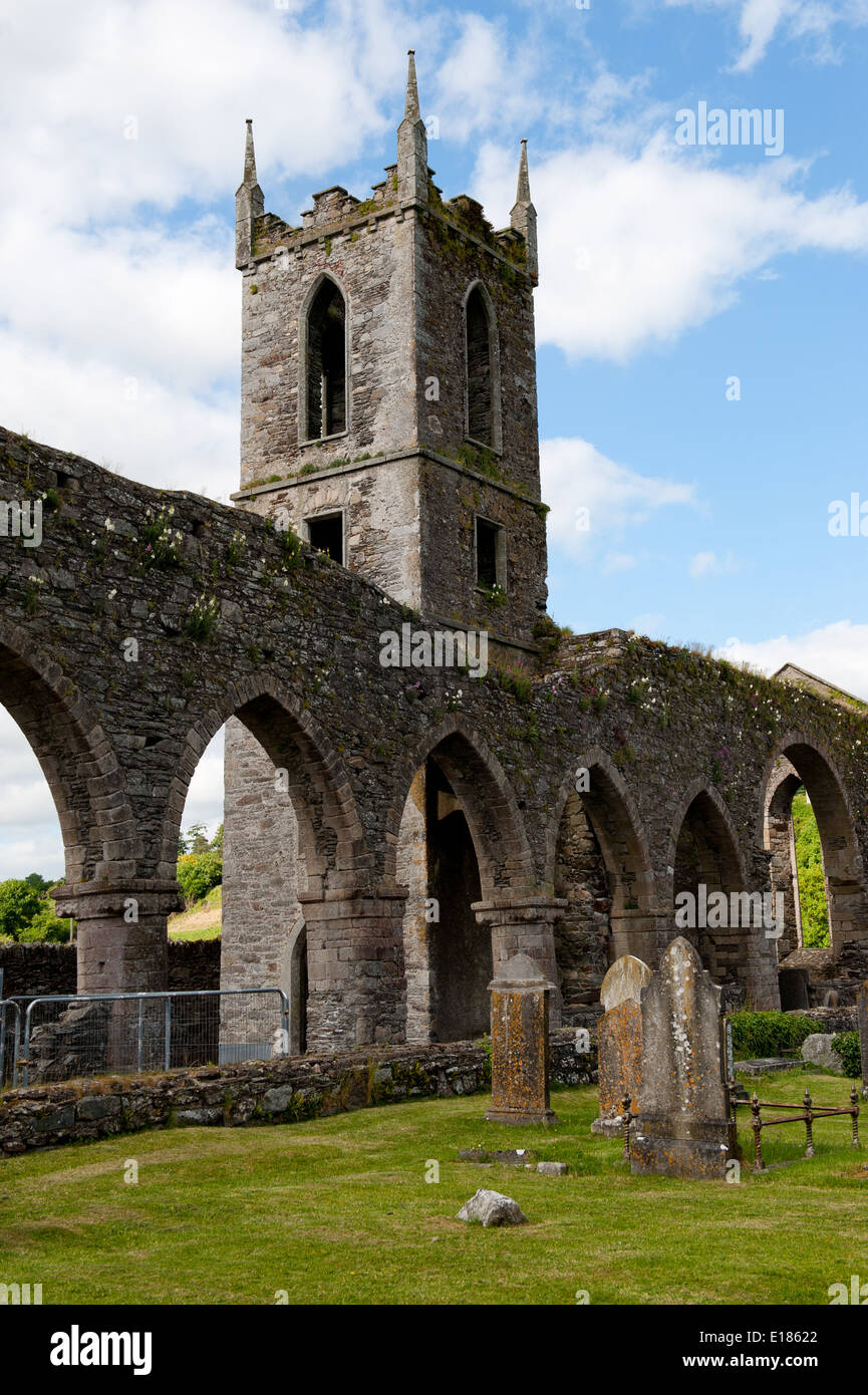 Old cistercian Abbey in Baltinglass Stock Photo
