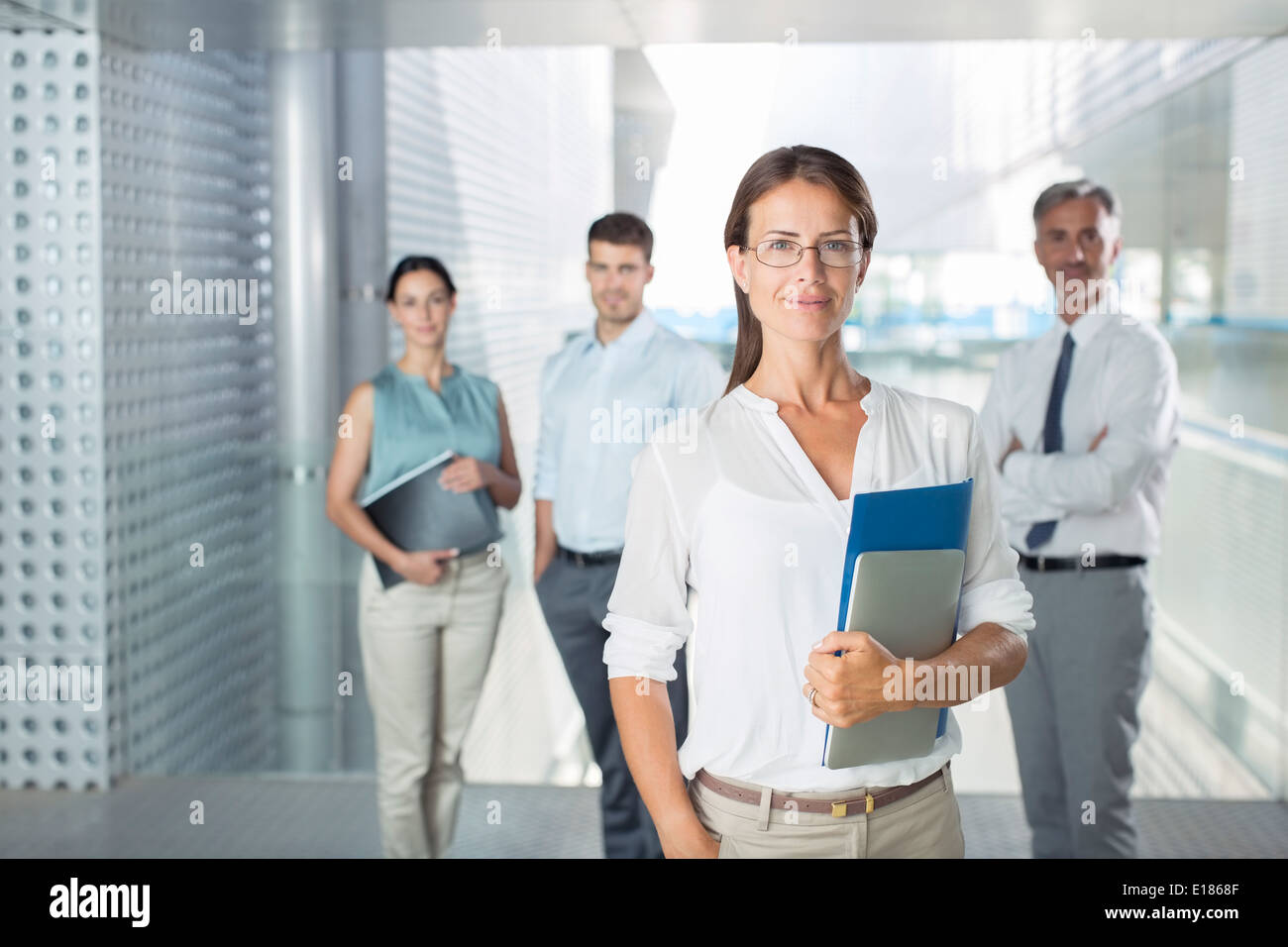 Portrait of confident business people Stock Photo