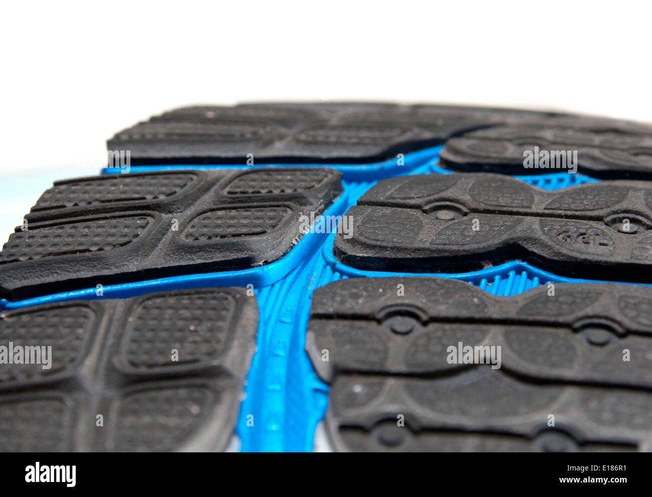 Running shoe: the outsole Stock Photo