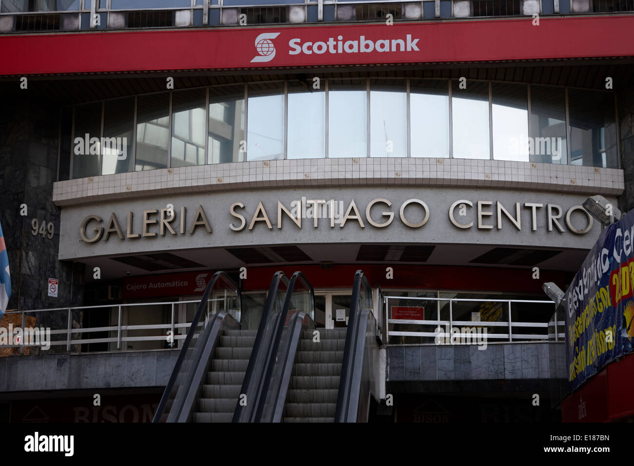 galeria santiago centro shopping mall Santiago Chile Stock Photo