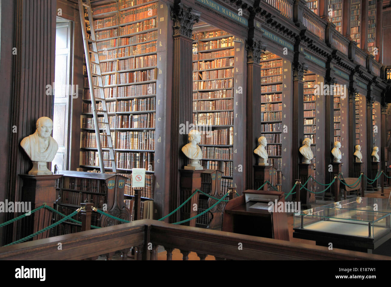 Ireland, Dublin, Trinity College, Old Library, The Long Room Stock