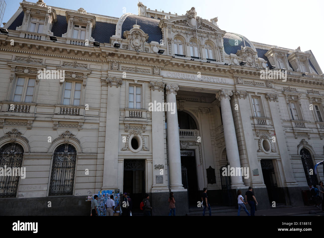 edificio correo central main post office building Santiago Chile Stock Photo