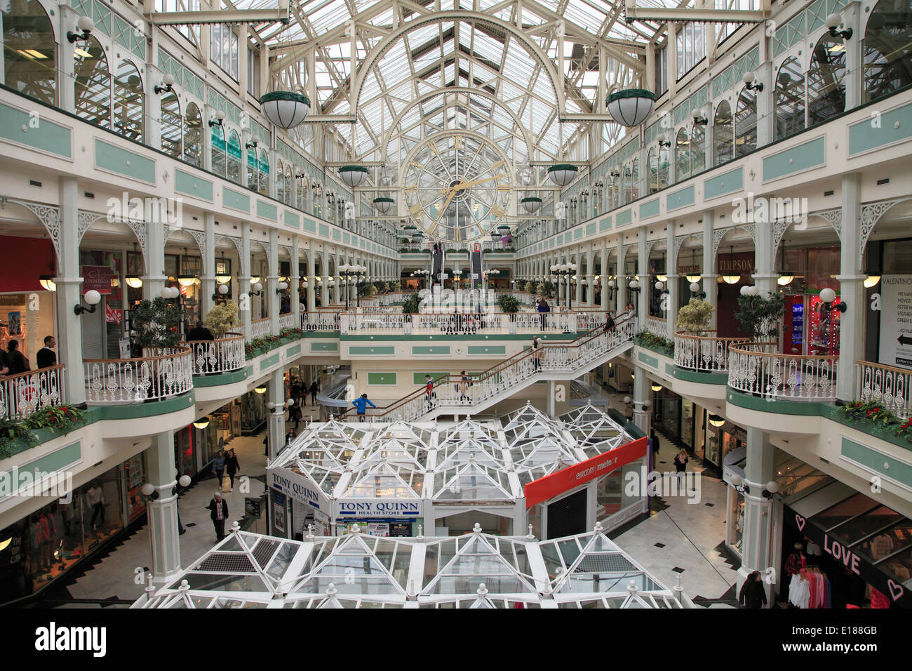 Ireland, Dublin, St Stephen's Green Shopping Centre Stock Photo Alamy