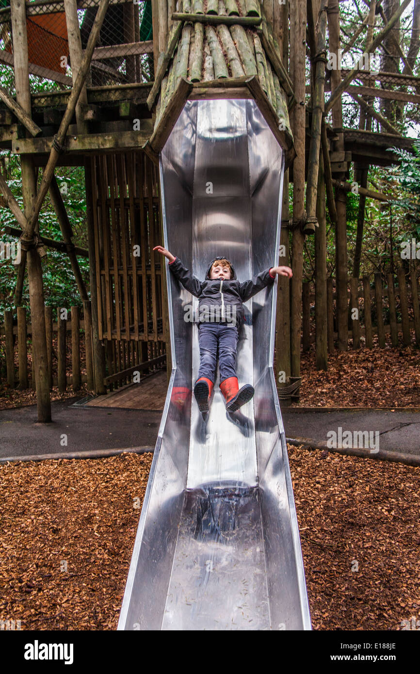 Outdoor play area at Centerparcs, Longleat, Wiltshire, England, United Kingdom. Stock Photo