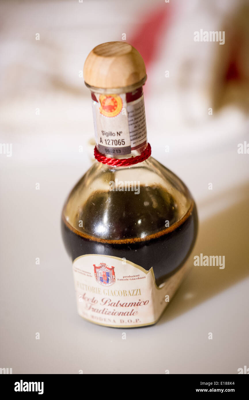 Fancy bottle of Balsamic Vinegar in Baltimore, MD, USA Stock Photo