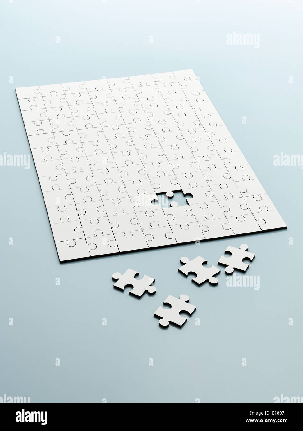 Completing jigsaw puzzle hires stock photography and images Alamy