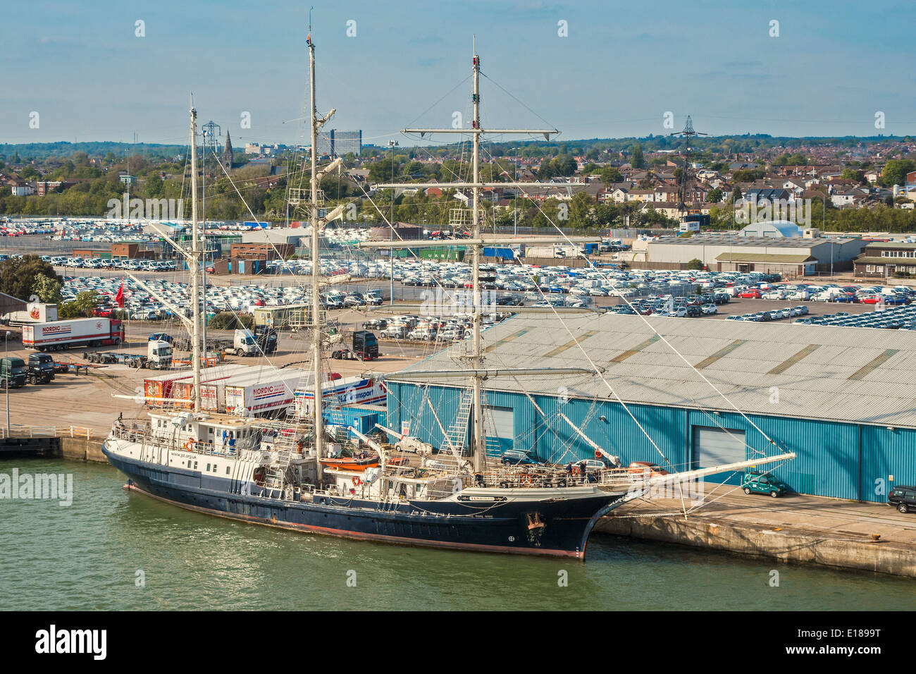 Sailing Ship Tenacious Southampton UK Stock Photo