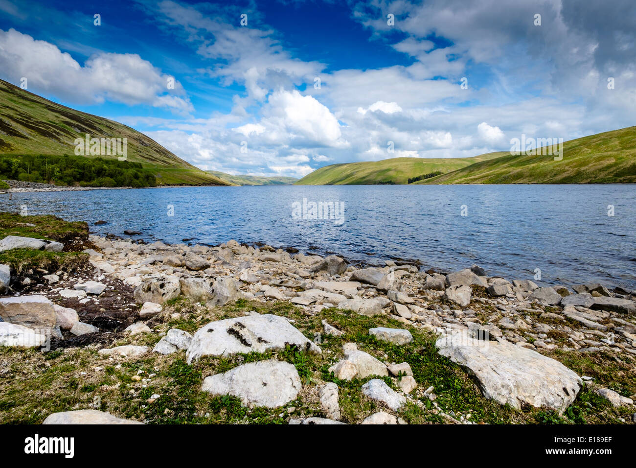Meggat Reservoir in the Scottish Borders Stock Photo Alamy