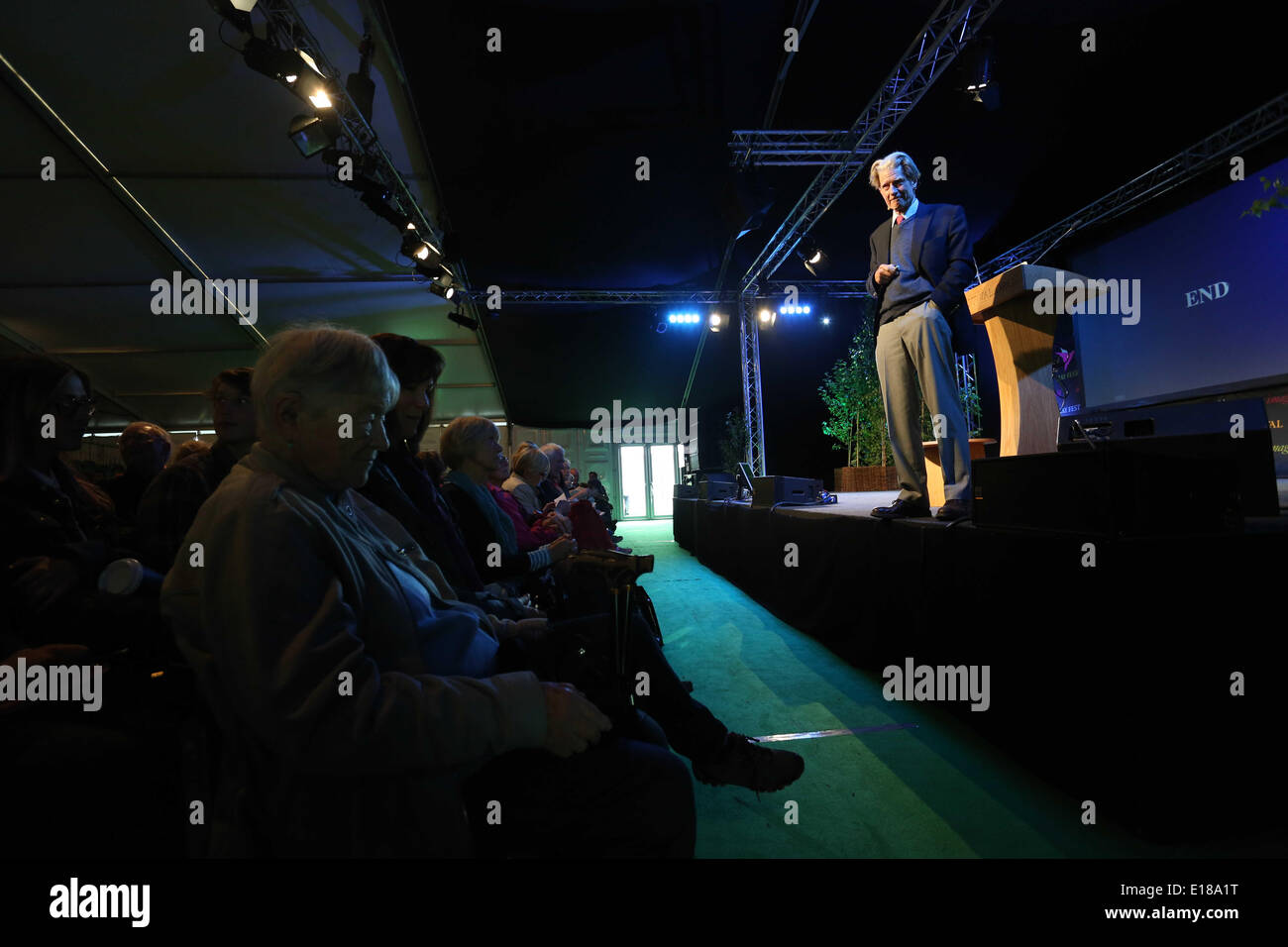 Hay on Wye, UK. 26th May, 2014. Pictured Biologist John Gurdon. Re