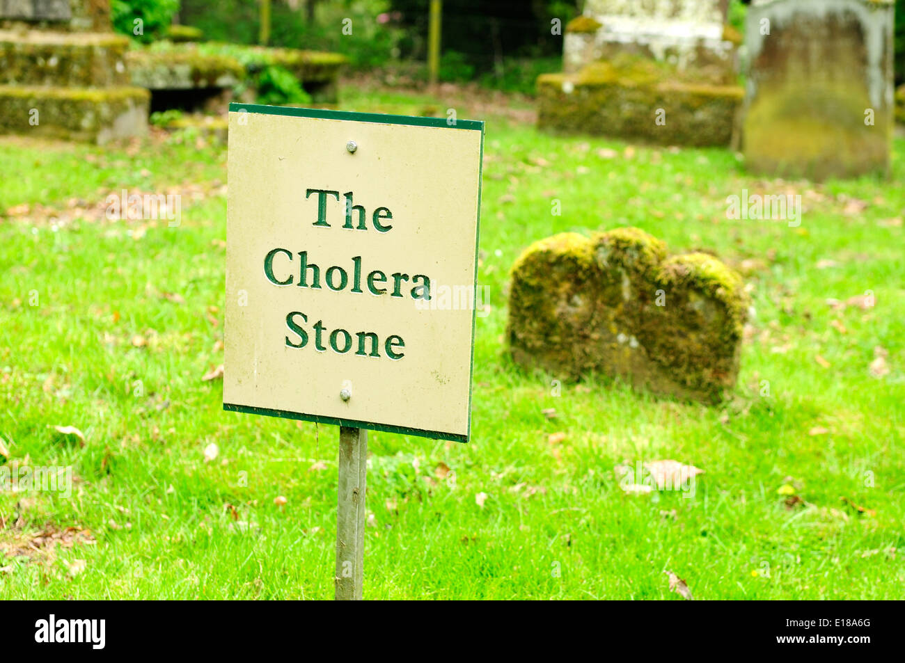The Nigg Cross-Slab Stone And Church ,Easter -Ross Scotland. Stock Photo