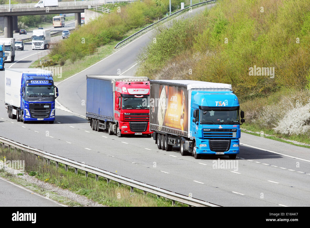 Continental lorry uk motorway hi-res stock photography and images - Alamy
