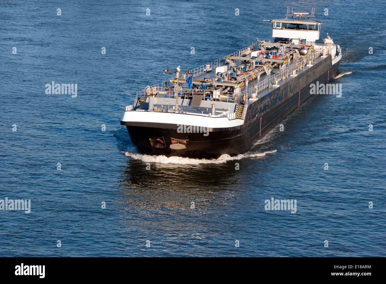 Tanker barge Stock Photo