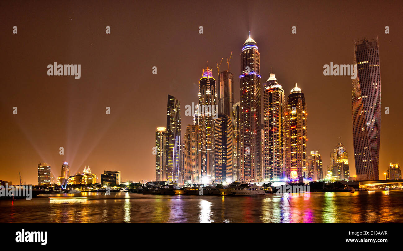 The Skyline of Dubai Stock Photo