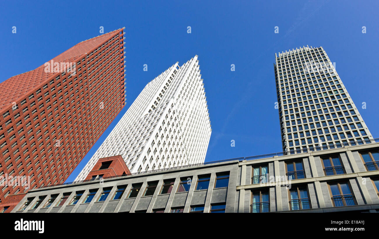 High rise buildings in the center of The Hague, Netherlands. Stock Photo