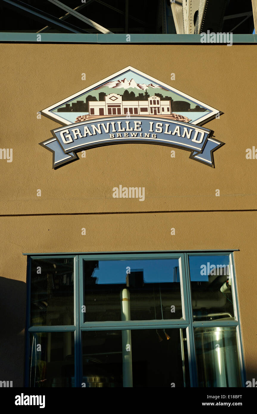 Granville Island Brewing Company on Granville Island, Vancouver, British Columbia, Canada Stock Photo