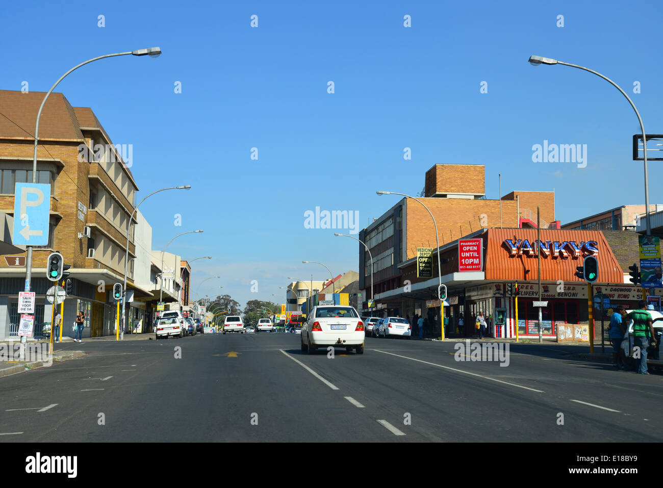 Tom Jones Street, Benoni, East Rand, Gauteng Province, Republic of South Africa Stock Photo