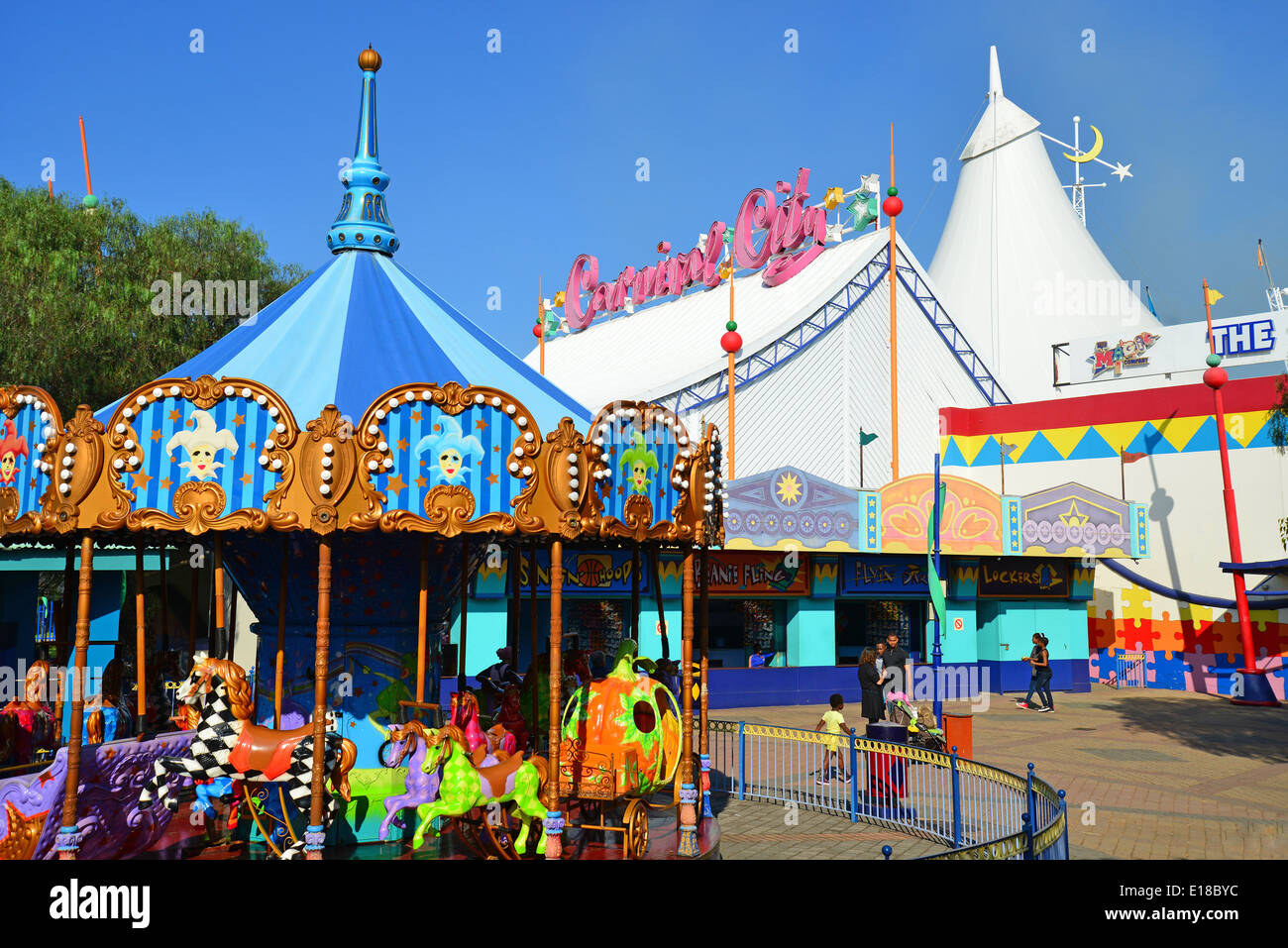 Fairground at Carnival City Casino & Entertainment World, Brakpan Stock