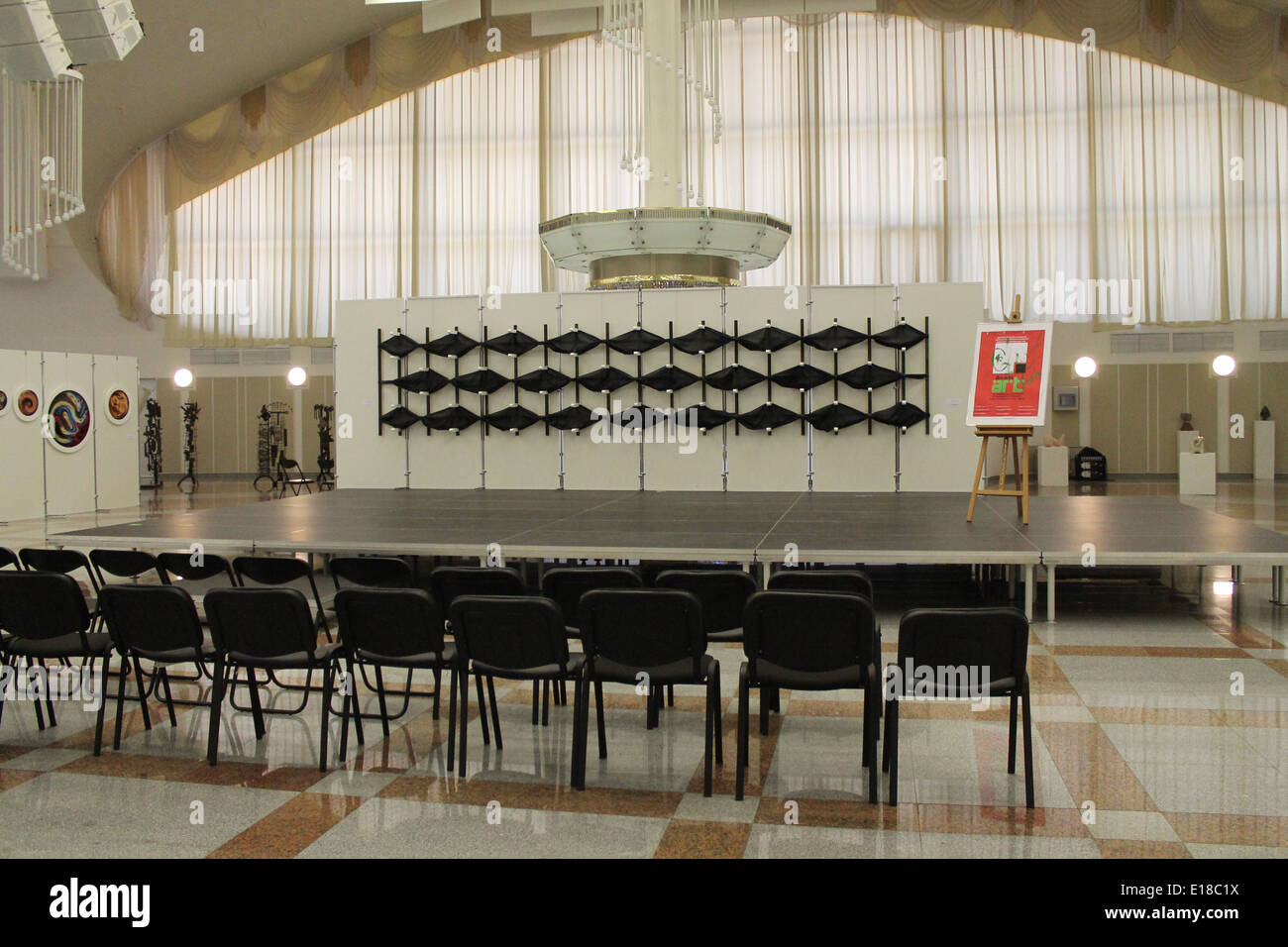 performance stage prepare to show art theater piece Stock Photo