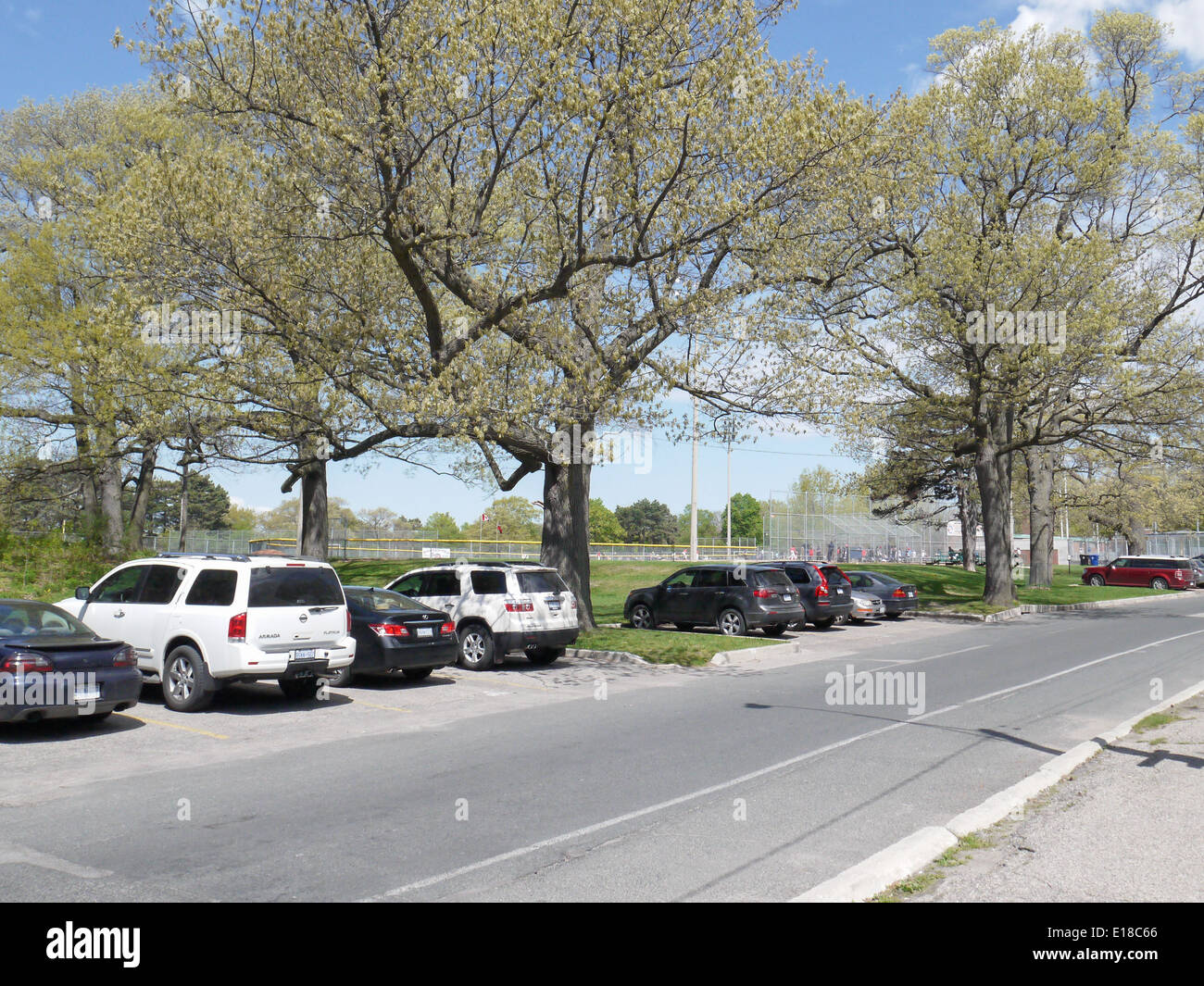 car parking lot high park toronto canada Stock Photo Alamy