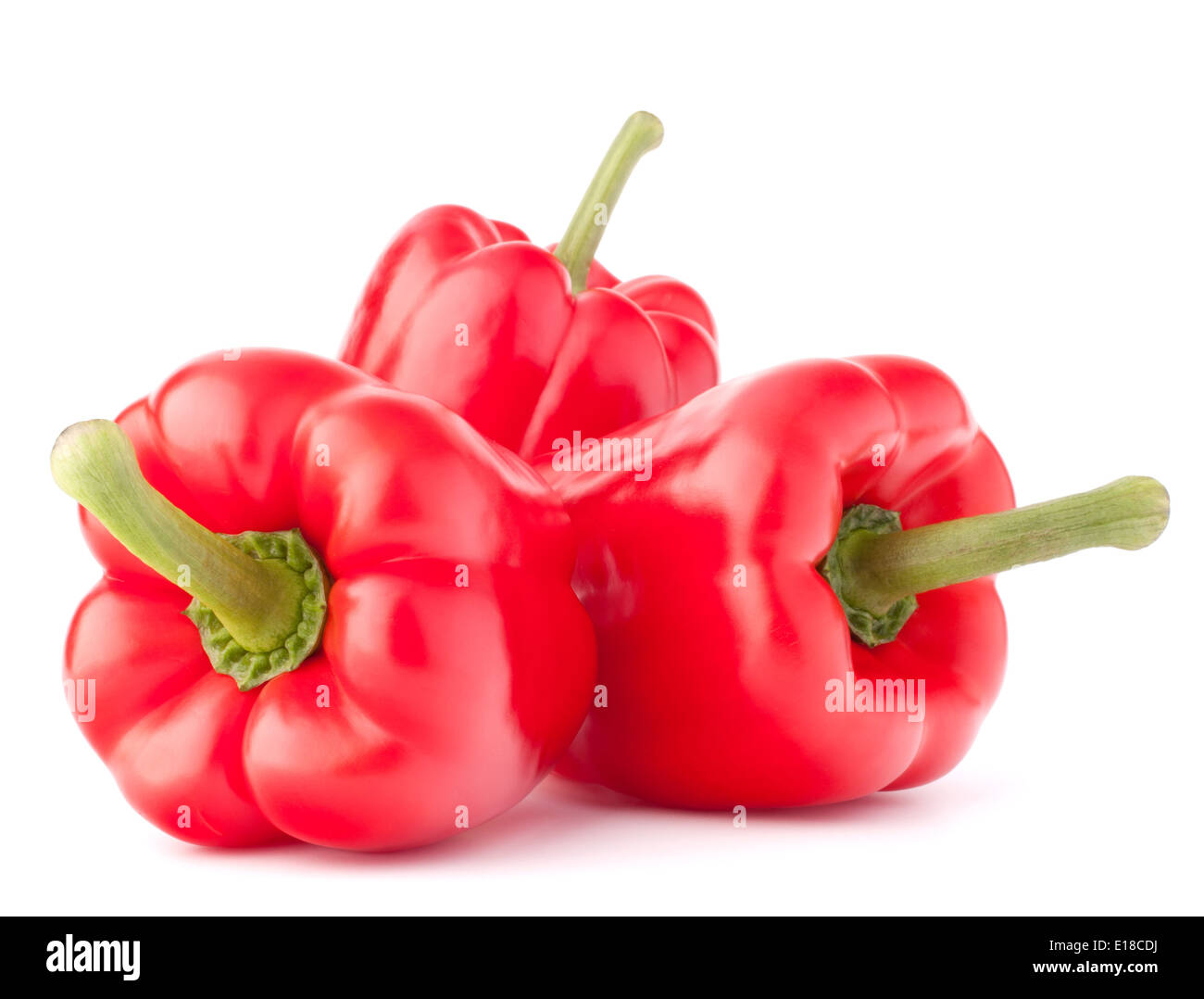 Sweet red pepper isolated on white background cutout Stock Photo - Alamy